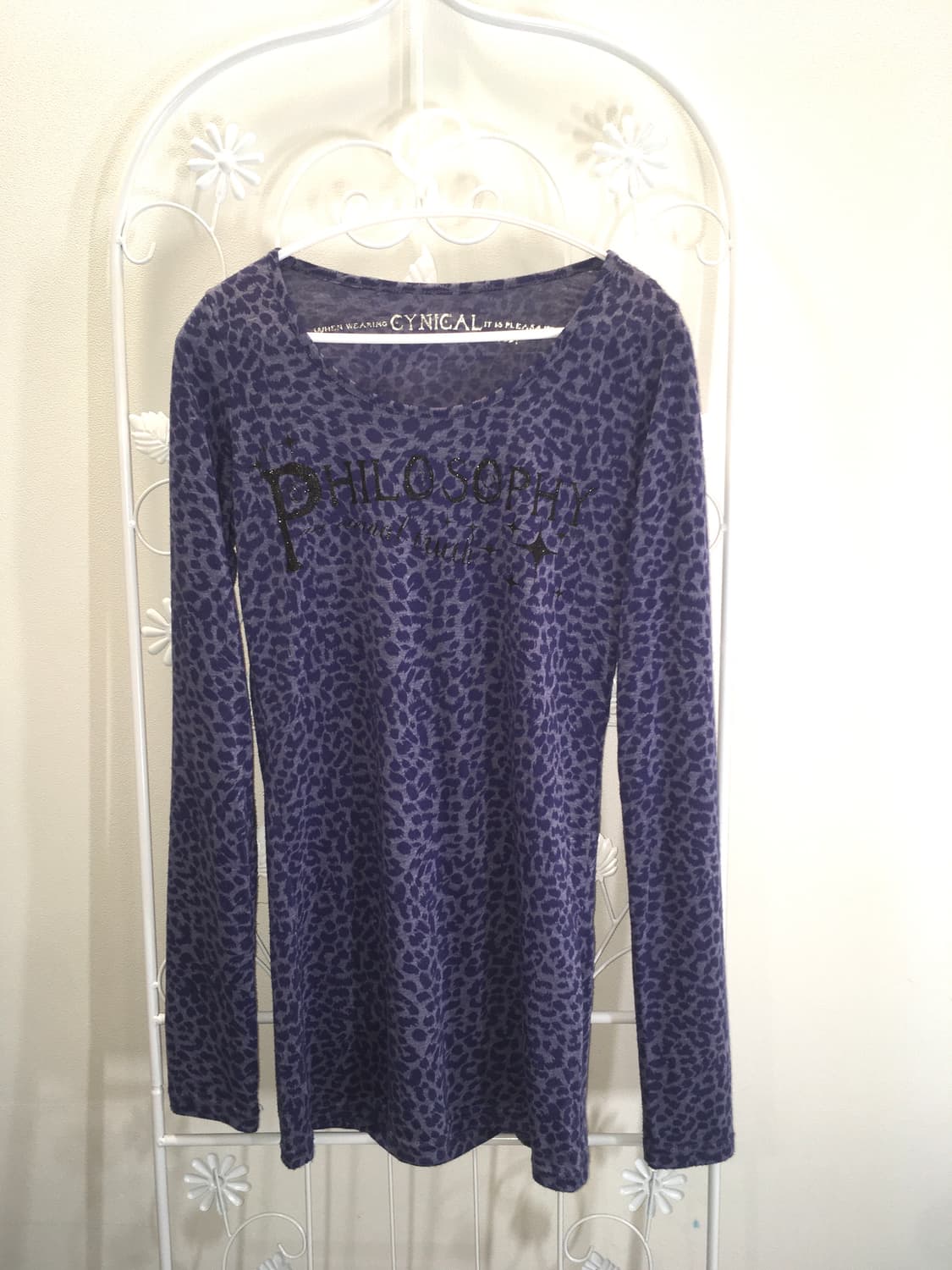 jpn vintage purple glitter leopard long  상품이미지5