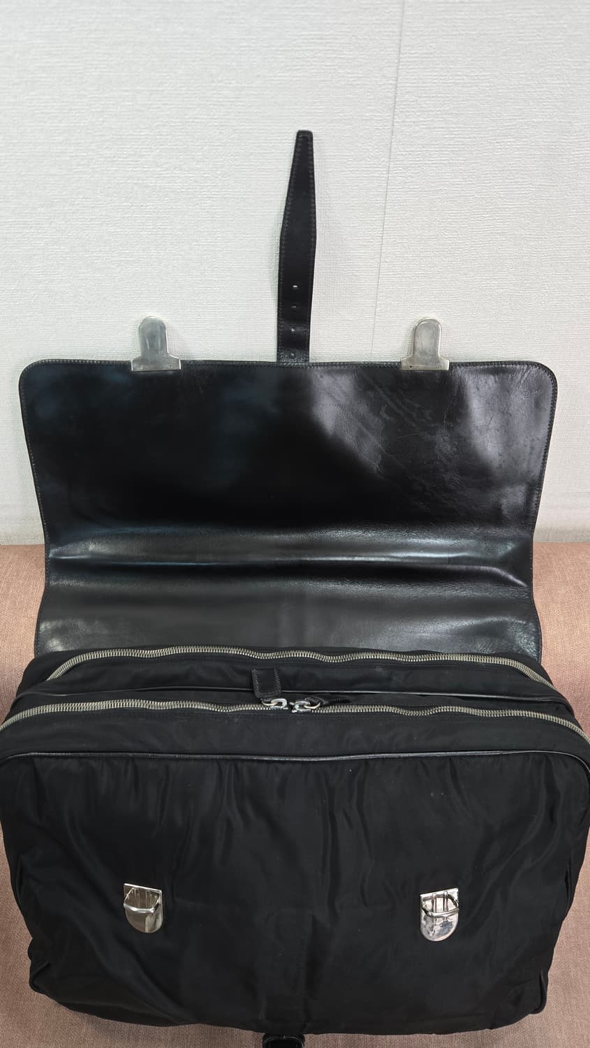 [정품/빈티지] 프라다 테수토 비텔로 브리프케이스 V122 (NERO) 상품이미지7