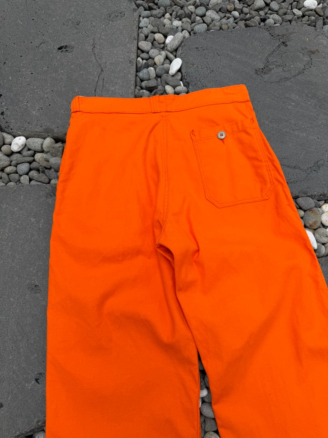 DEADSTOCK 70s MACOBER 데드스탁 오렌지 프렌치워크팬츠 상품이미지10