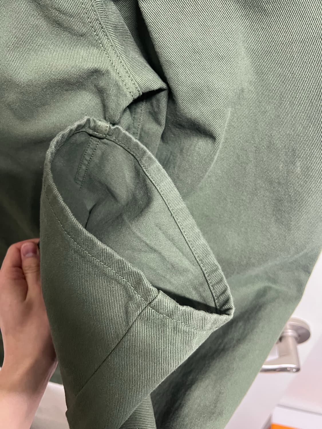 (S) 리지 llege 클래식 스케이터 데님 그린 상품이미지4