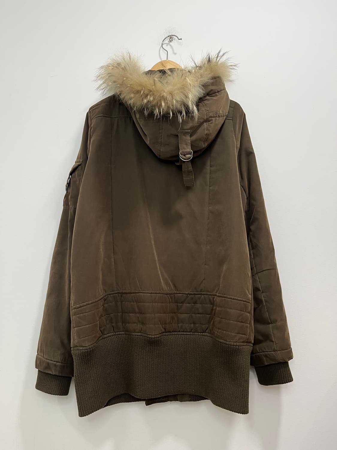 락펑크 카고 넥버클 브라운 야상 집업 자켓 상품이미지7