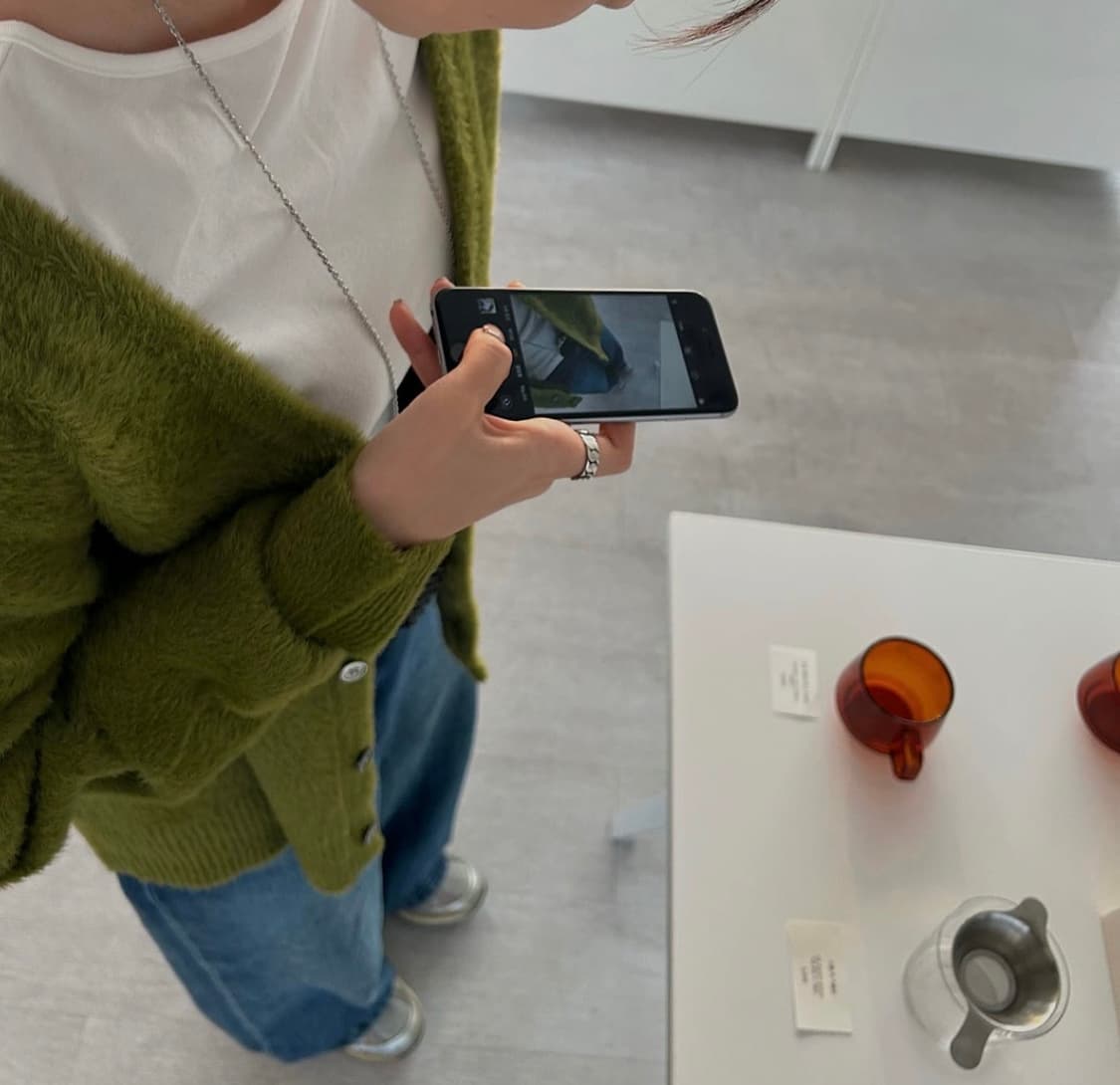 스투시 쉐기 가디건 올리브 모헤어 상품이미지2