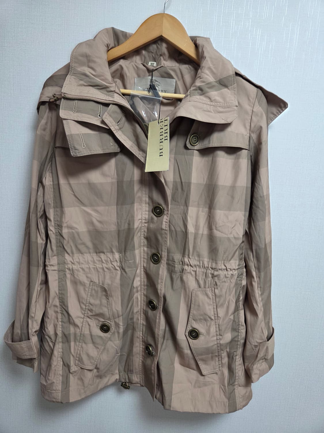 버버리 브릿 여성 체크 후드 아우터 FRA38 77정도 상품이미지6