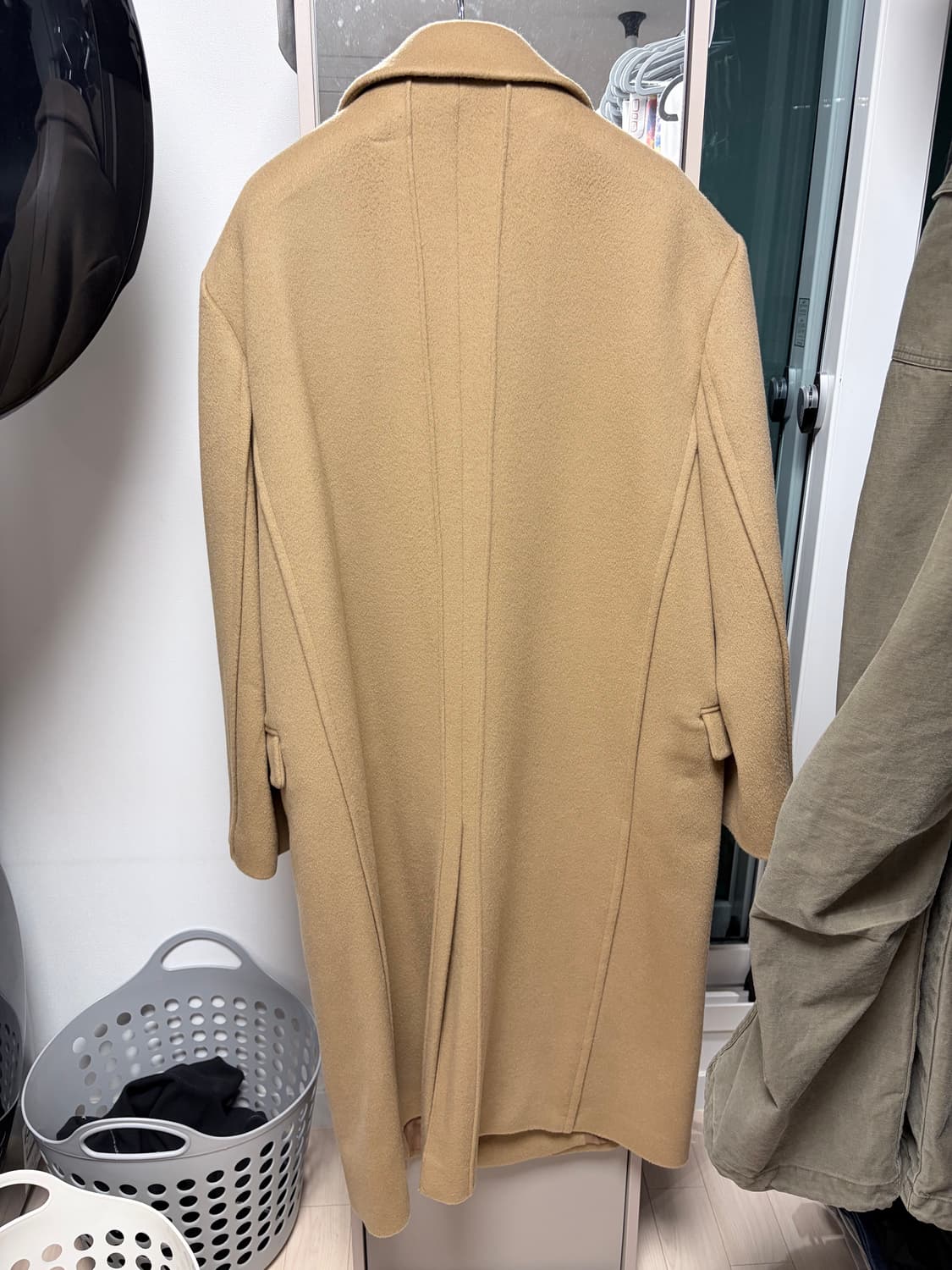 Sand sound 스트럭처드 오버핏 더블 코트 카메라 3사이즈 상품이미지2