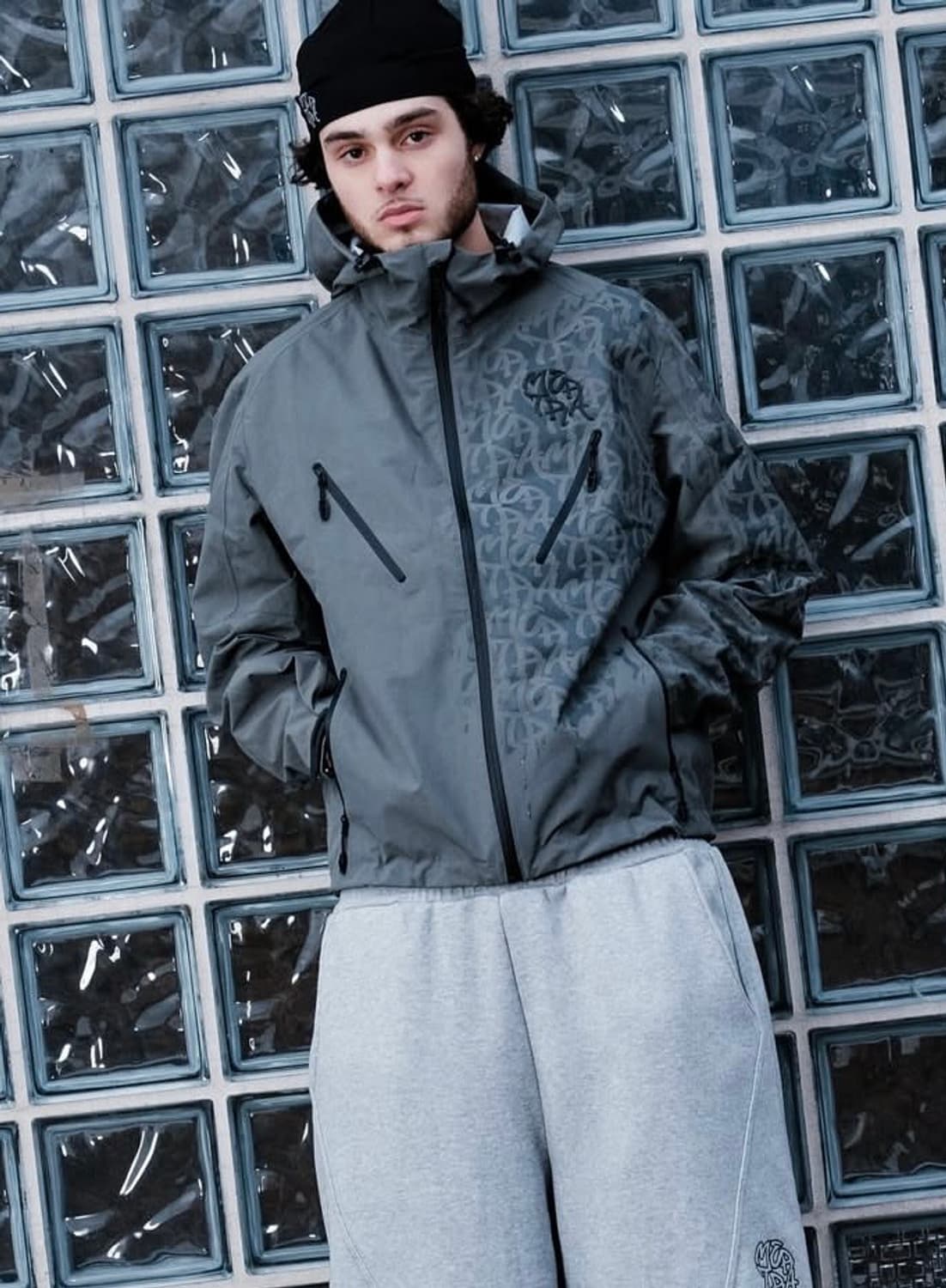 [새상품]최저가Mertra 모노그램 쉘 자켓 슬레이트 상품이미지2