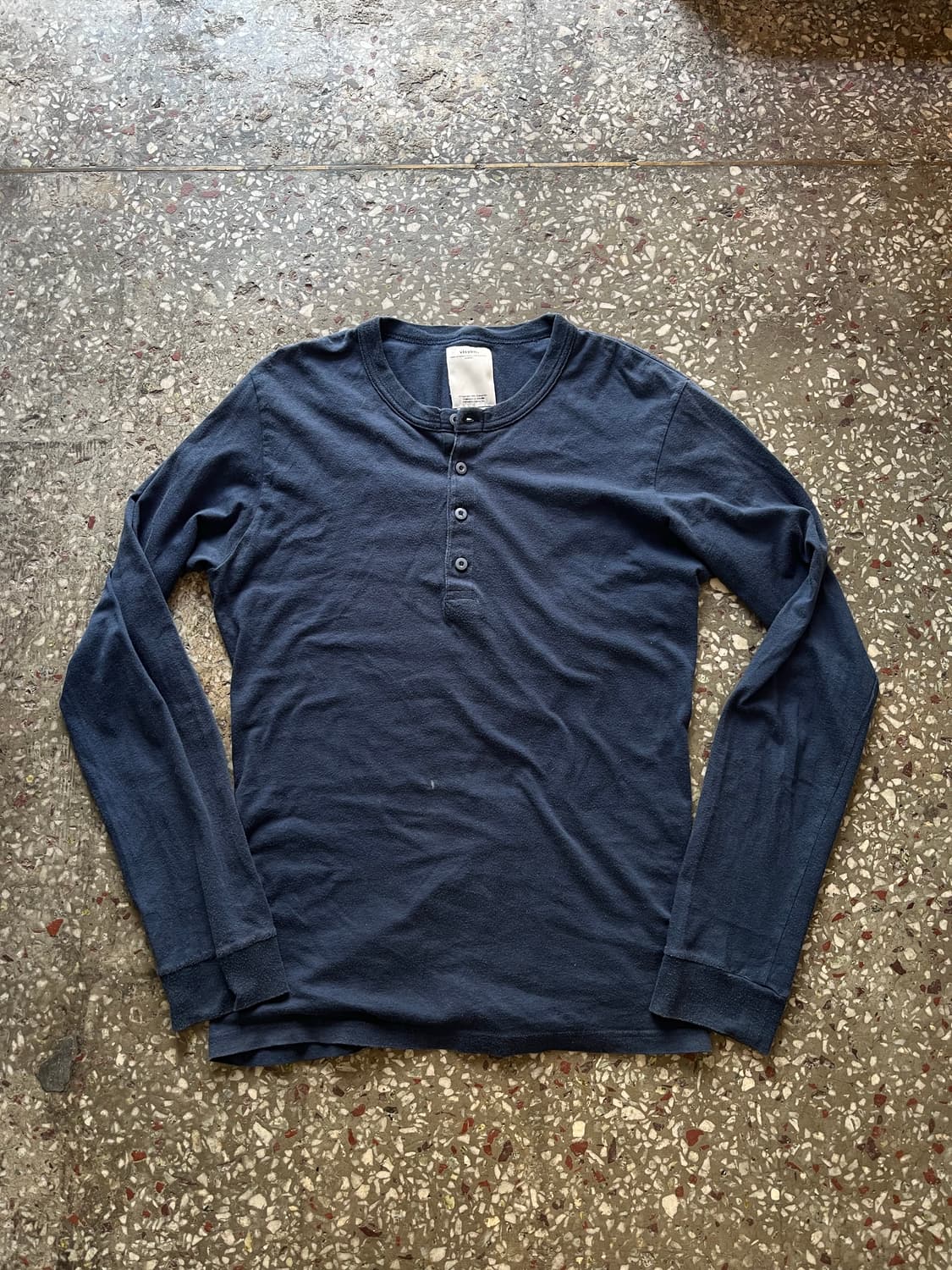 비즈빔 visvim 네이비 헨리넥 긴팔티셔츠 상품이미지3