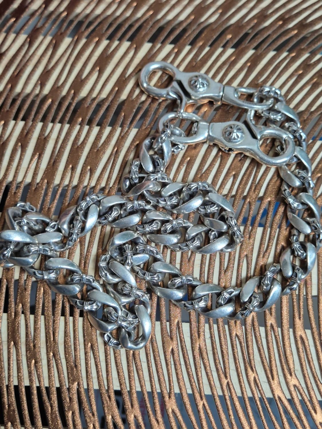 [OS] 크롬하츠 월렛체인 투클립 롱체인 상품이미지1