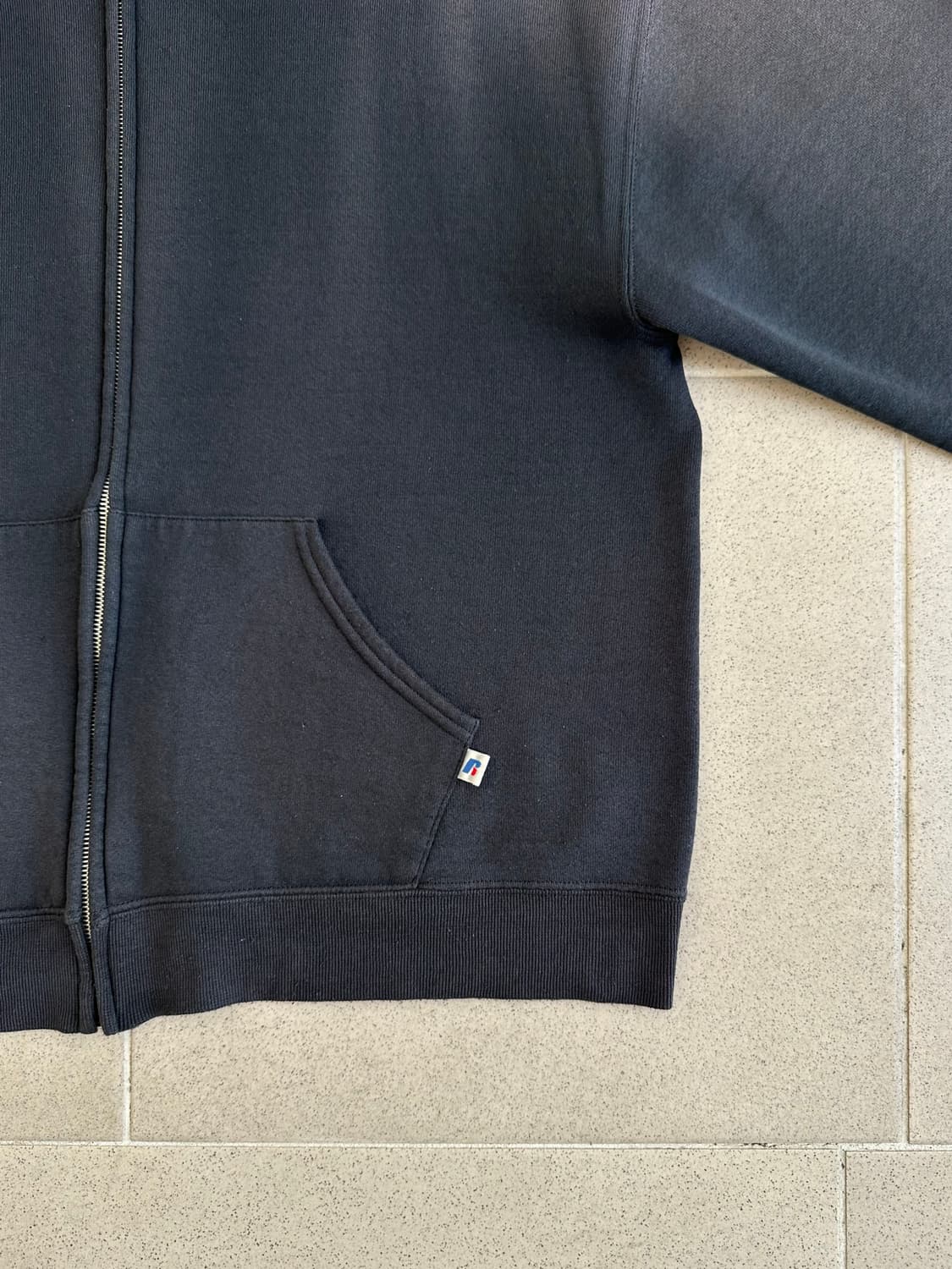 빈티지 러셀 후드집업 블랙 M 상품이미지3
