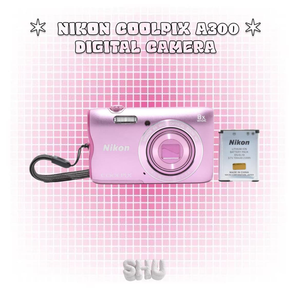 니콘 쿨픽스 A300 빈티지 디카 디지털카메라 핑크 상품이미지2