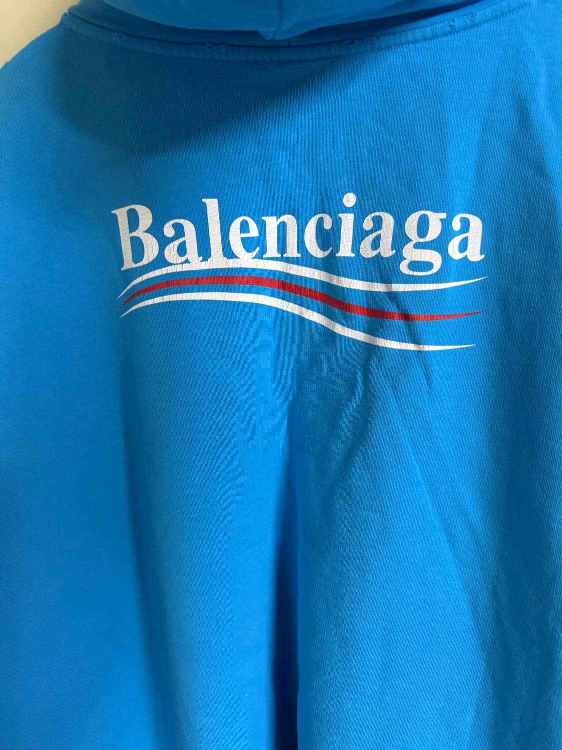 발렌시아가 폴리티컬 캠페인 라지핏 후드티 L 상품이미지3