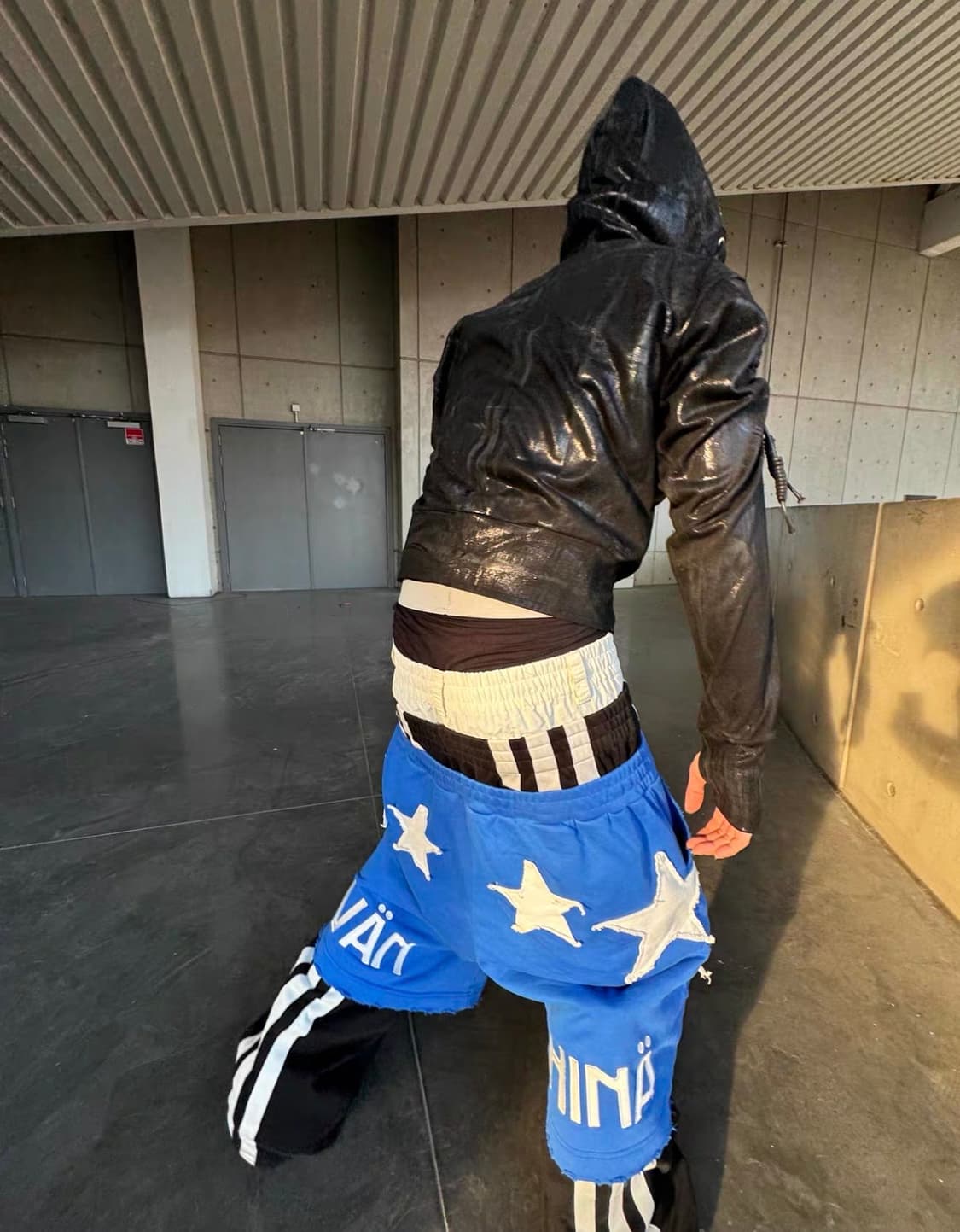 블랙 왁스코팅 자켓  상품이미지1