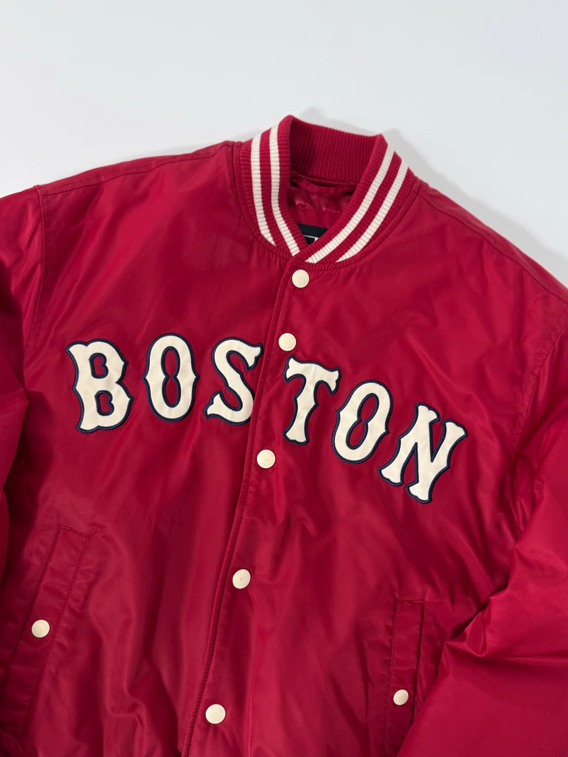 뉴에라 루즈핏 보스턴 레드삭스 빅로고 바시티 자켓 상품이미지3