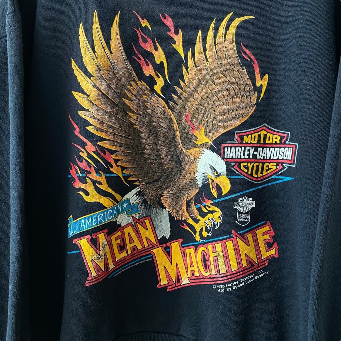 (L)80s 할리데이비슨 스웨트셔츠 맨투맨 상품이미지5