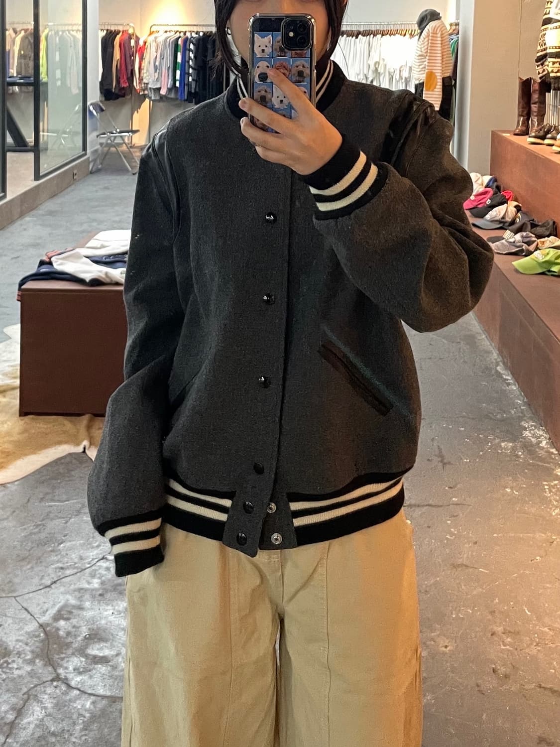 입생로랑 테디 그레이 자켓 H298 상품이미지1
