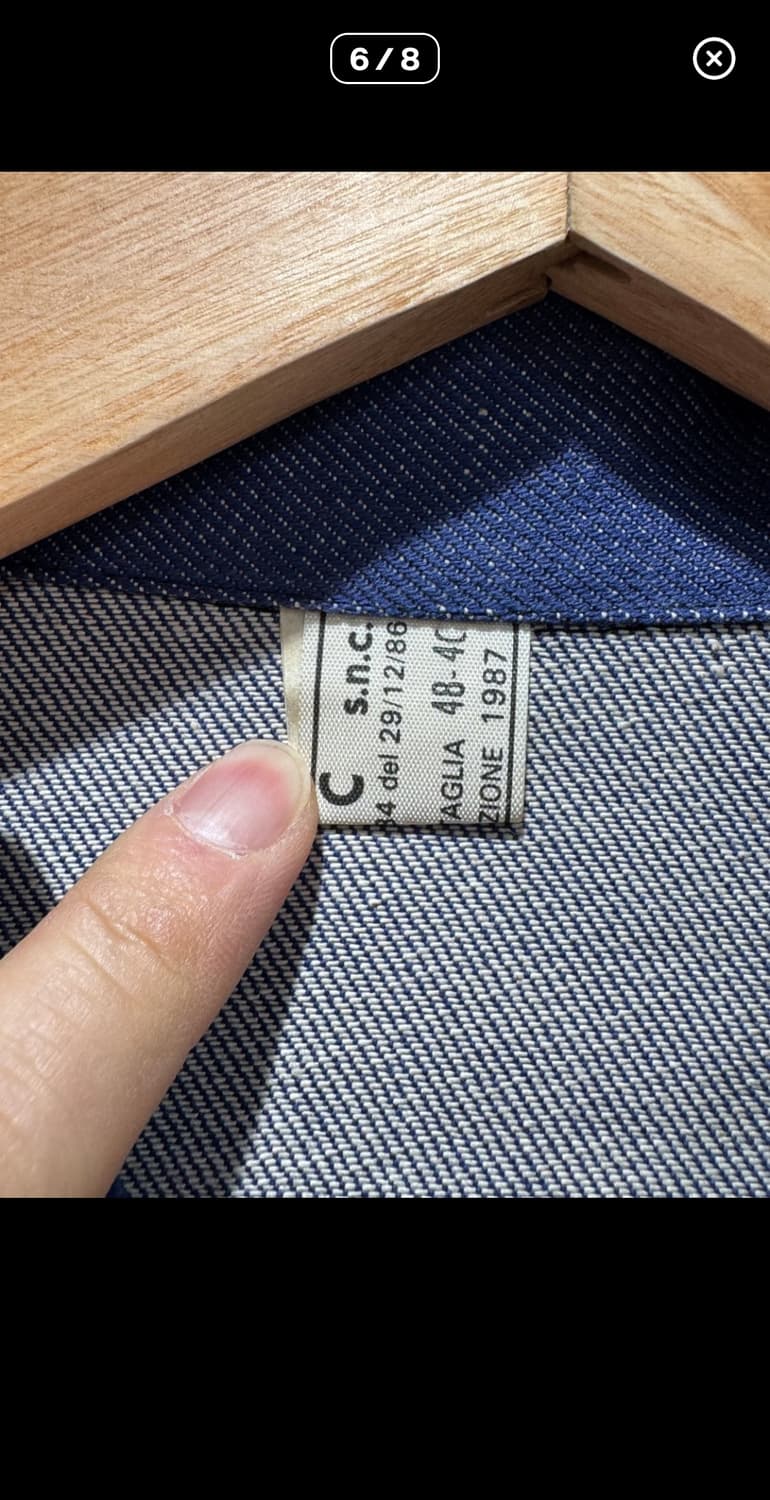 1987 이탈리아 데님 자켓 상품이미지4