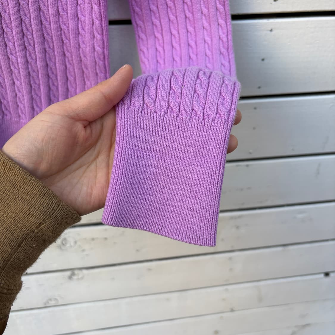 Polo 폴로 케이블 꽈배기 니트 가디건 상품이미지6