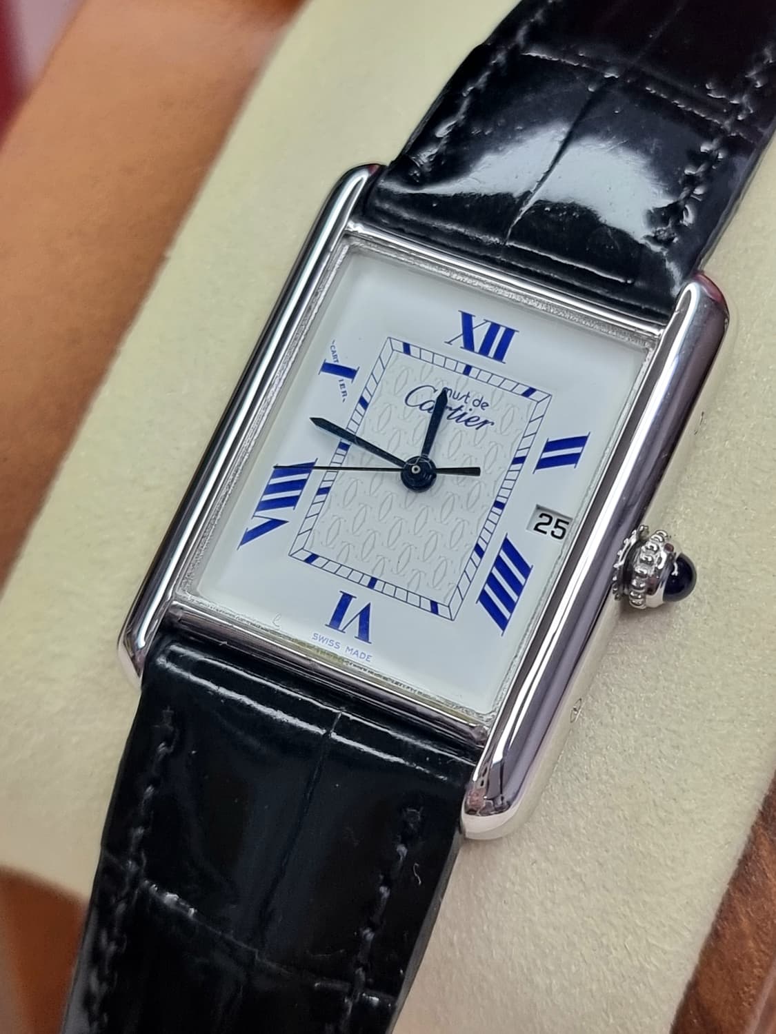 까르띠에 빈티지 탱크머스트 XL 짝수로만 다이얼 디버클 시계 99년  상품이미지1