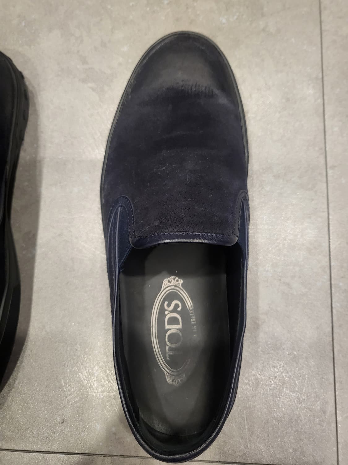 토즈 남성 딥네이비 누벅 슬립온 7.5(265) 상품이미지3