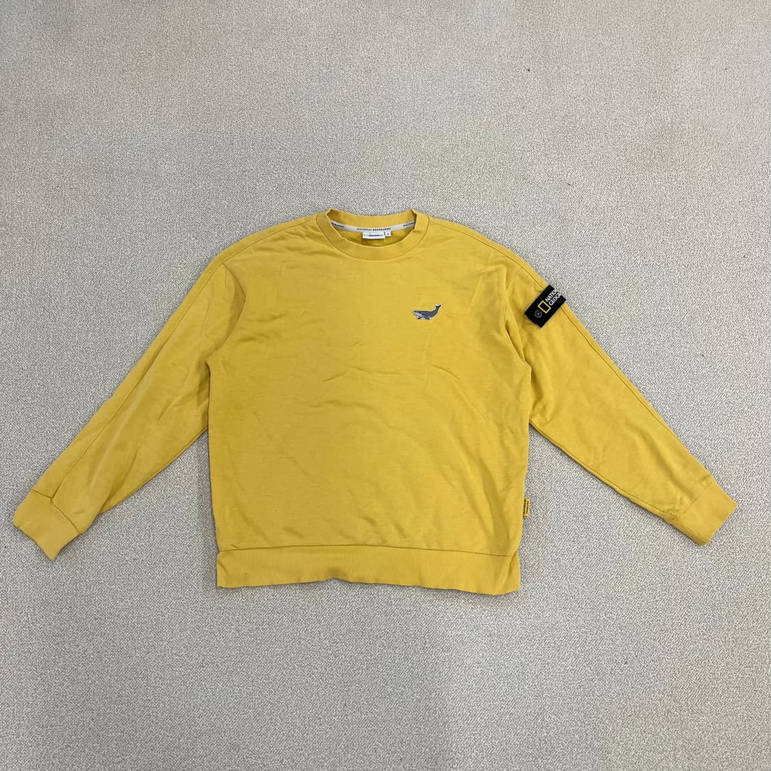 [S] 내셔널지오그래픽 웨일와펜 세미 루즈핏 맨투맨 스웻셔츠 0108M1 상품이미지1