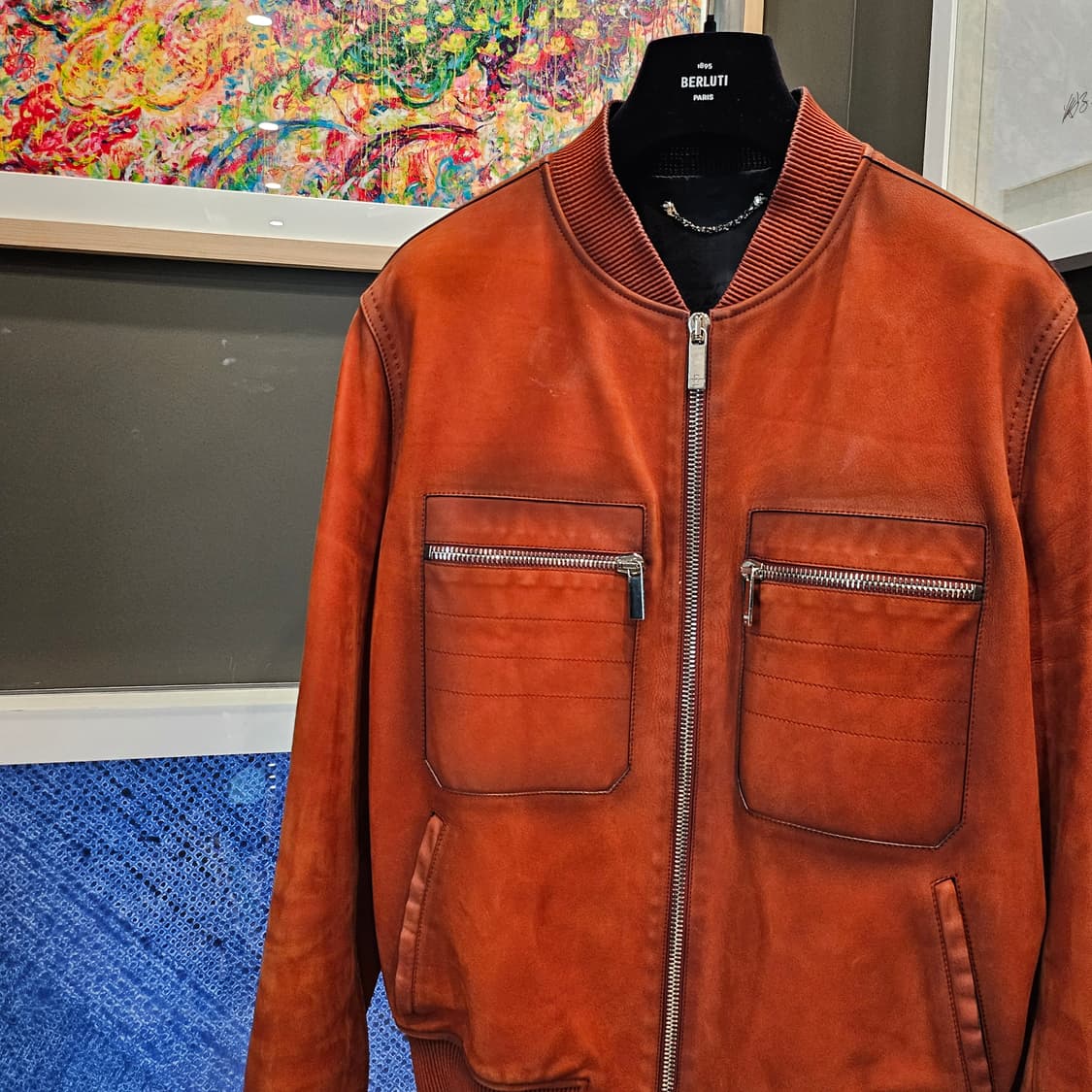 벨루티 파티나 레더 윌 스미스 가죽자켓 상품이미지3