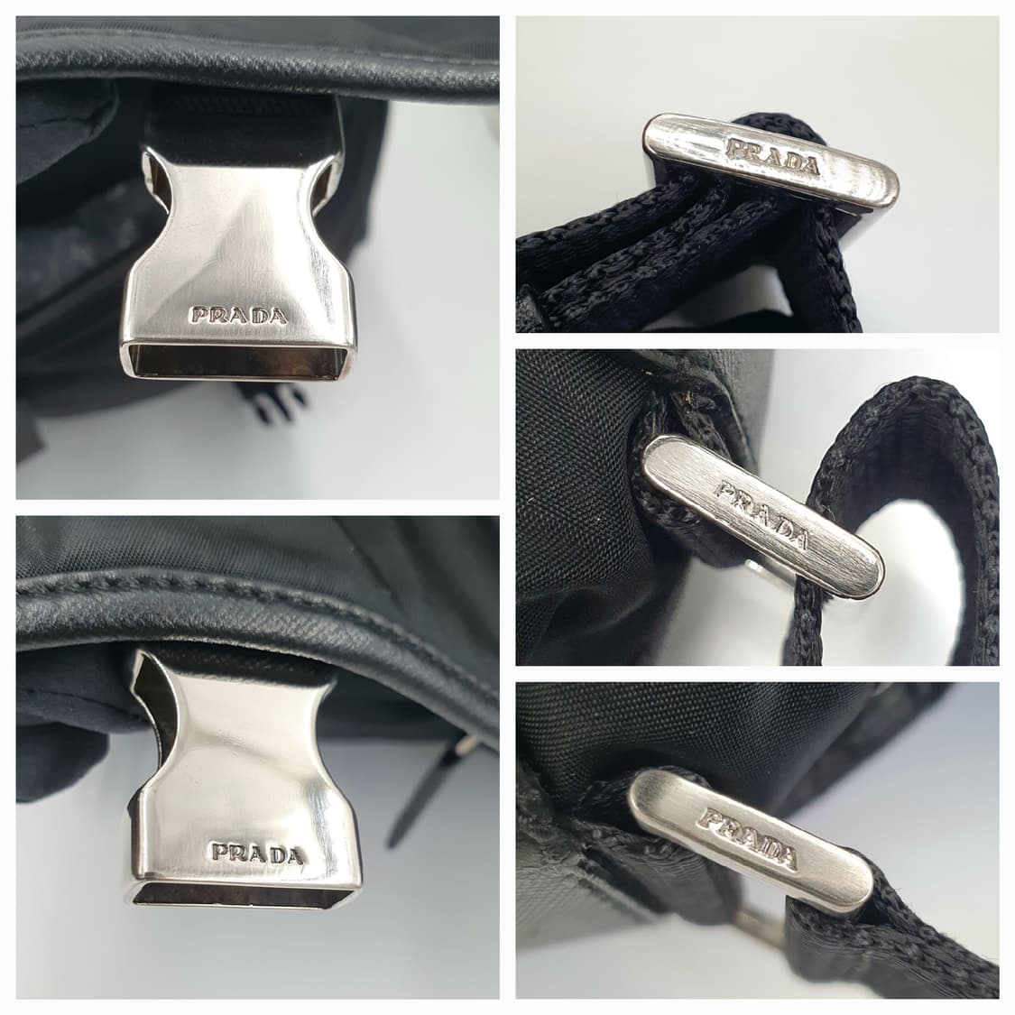 프라다 2vd768 사피아노 은장 투포켓 메신저백 크로스백 상품이미지7