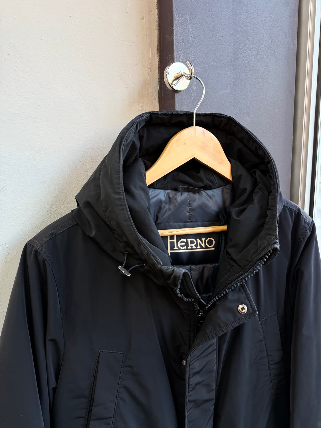 100~105/ 에르노 구스다운 후디드 나일론 패딩점퍼 상품이미지3