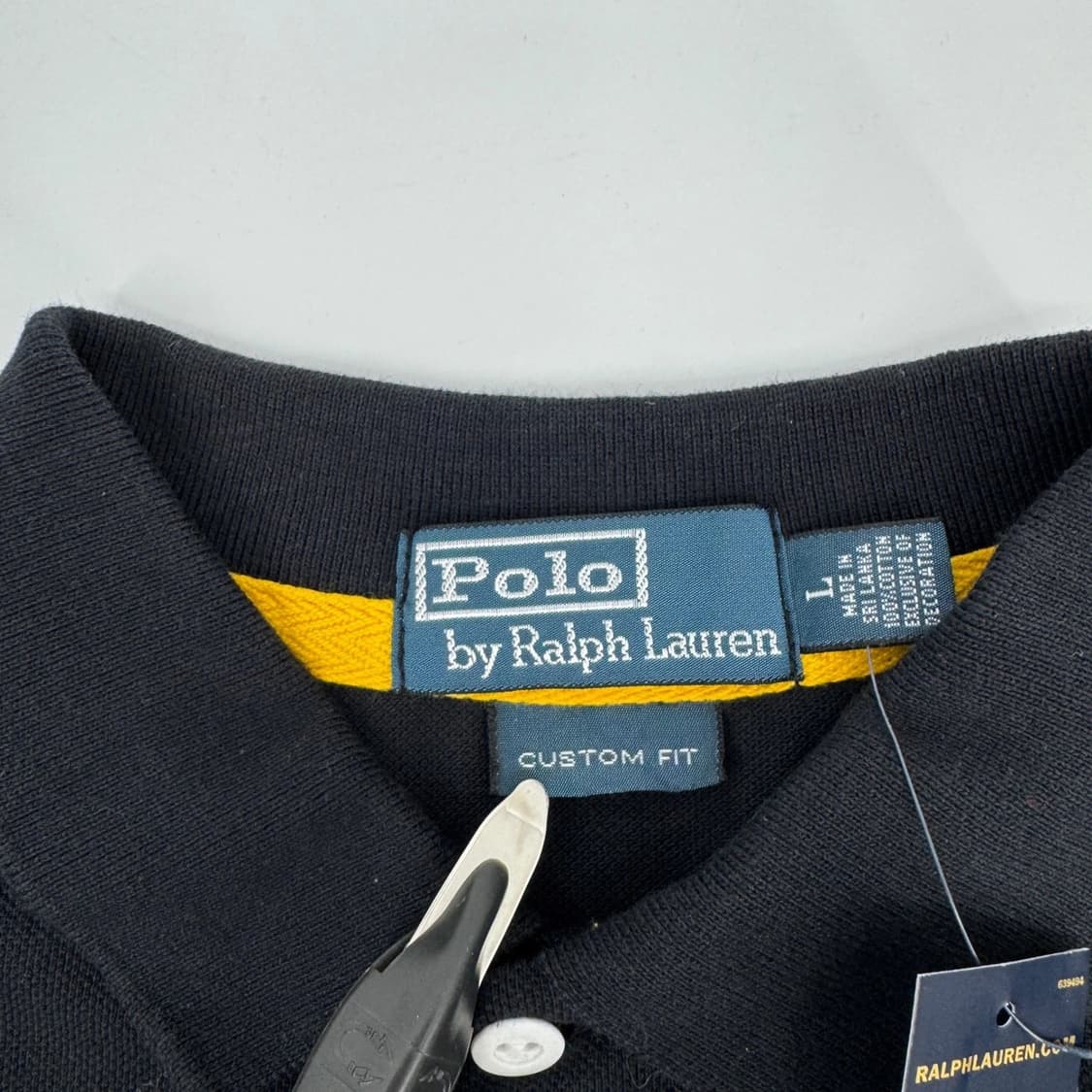 폴로 랄프로렌 빅포니 엠블럼 카라티 블랙 레드 상품이미지5