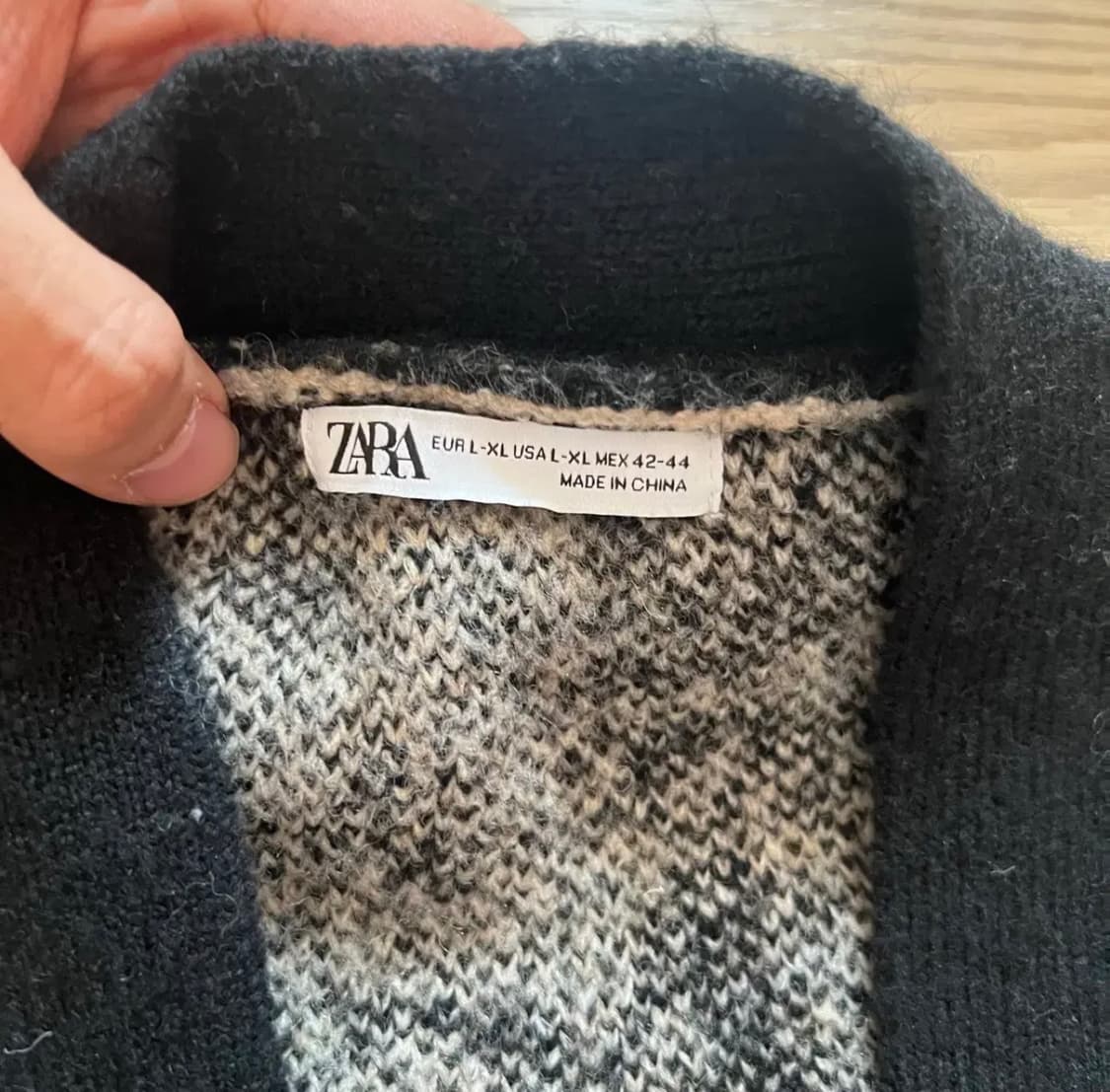 [ZARA] 자라 패턴 니트 가디건 상품이미지2