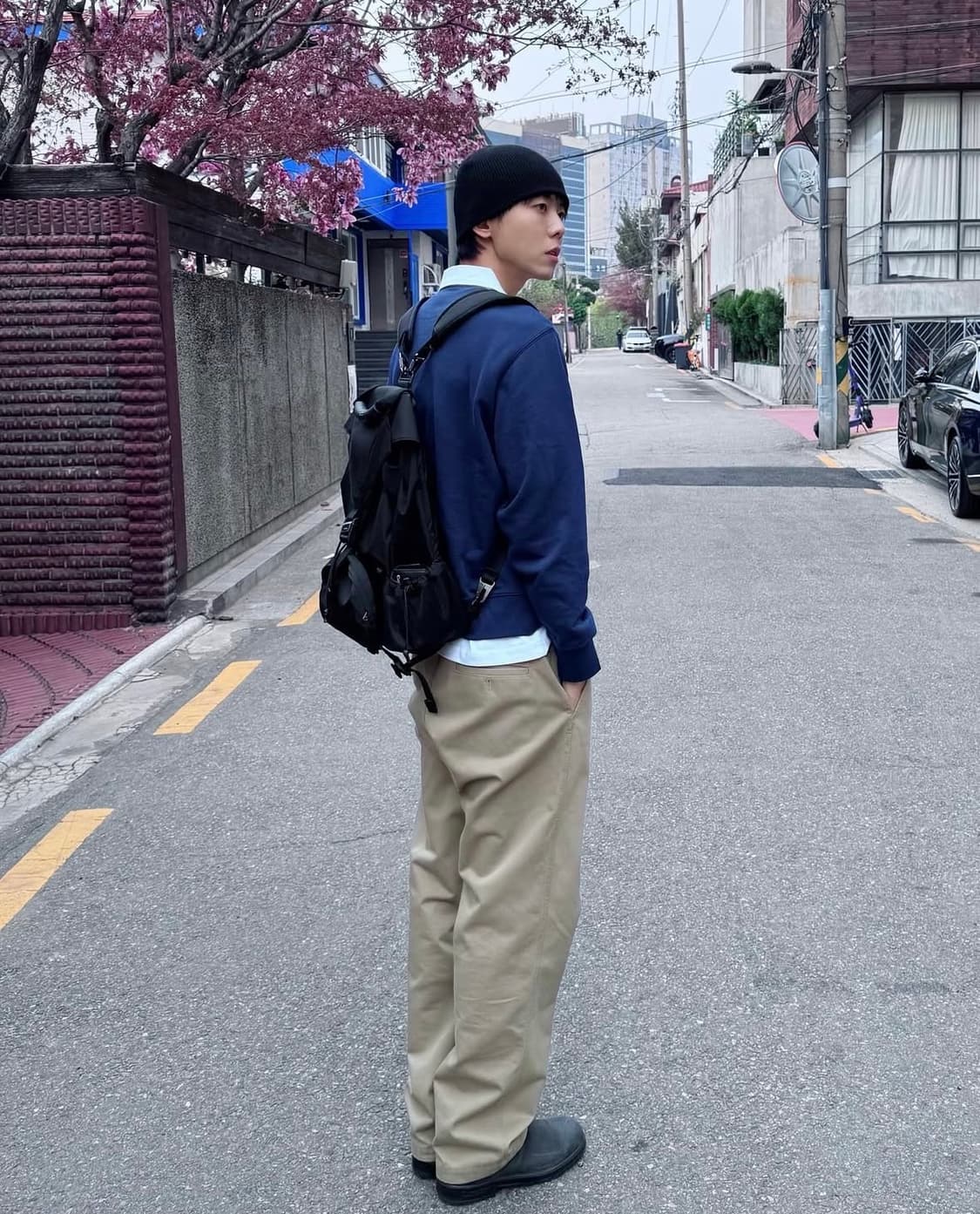 [XL] 주우재 착용 나이키 클럽 HBR 폴로 플리스 네이비 럭비티 상품이미지7