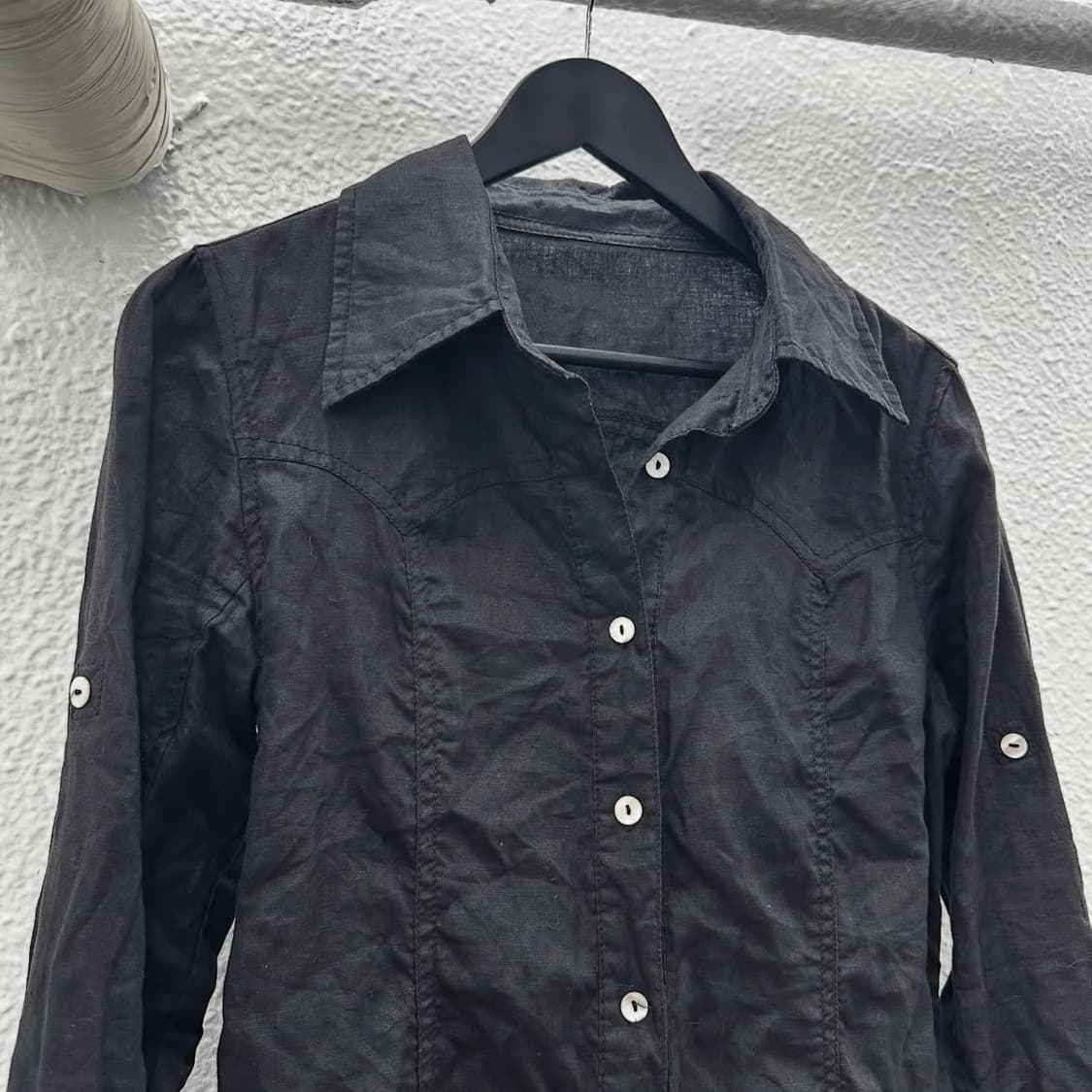 Edge line 00’s vkei shirring shirts 상품이미지6