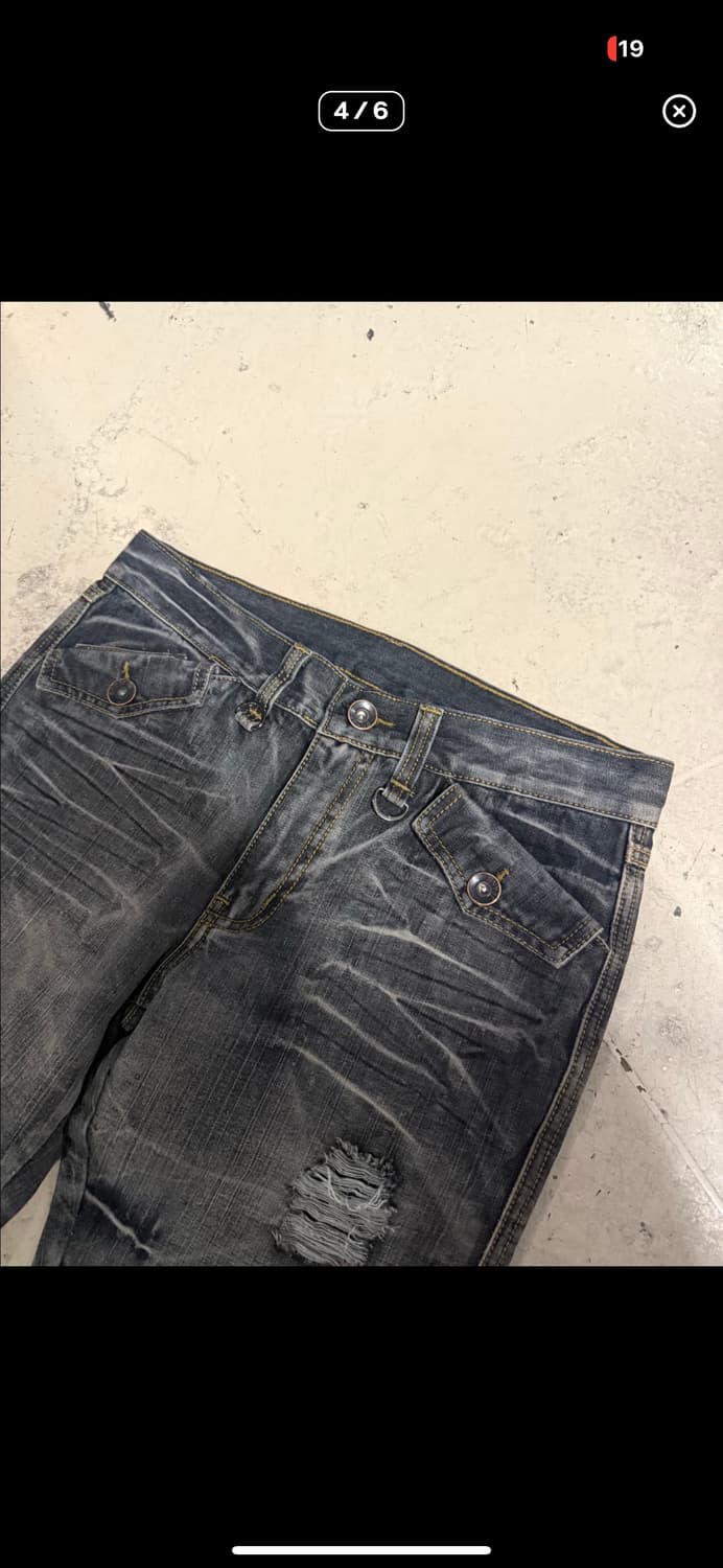 워싱 데님 부츠컷 상품이미지4