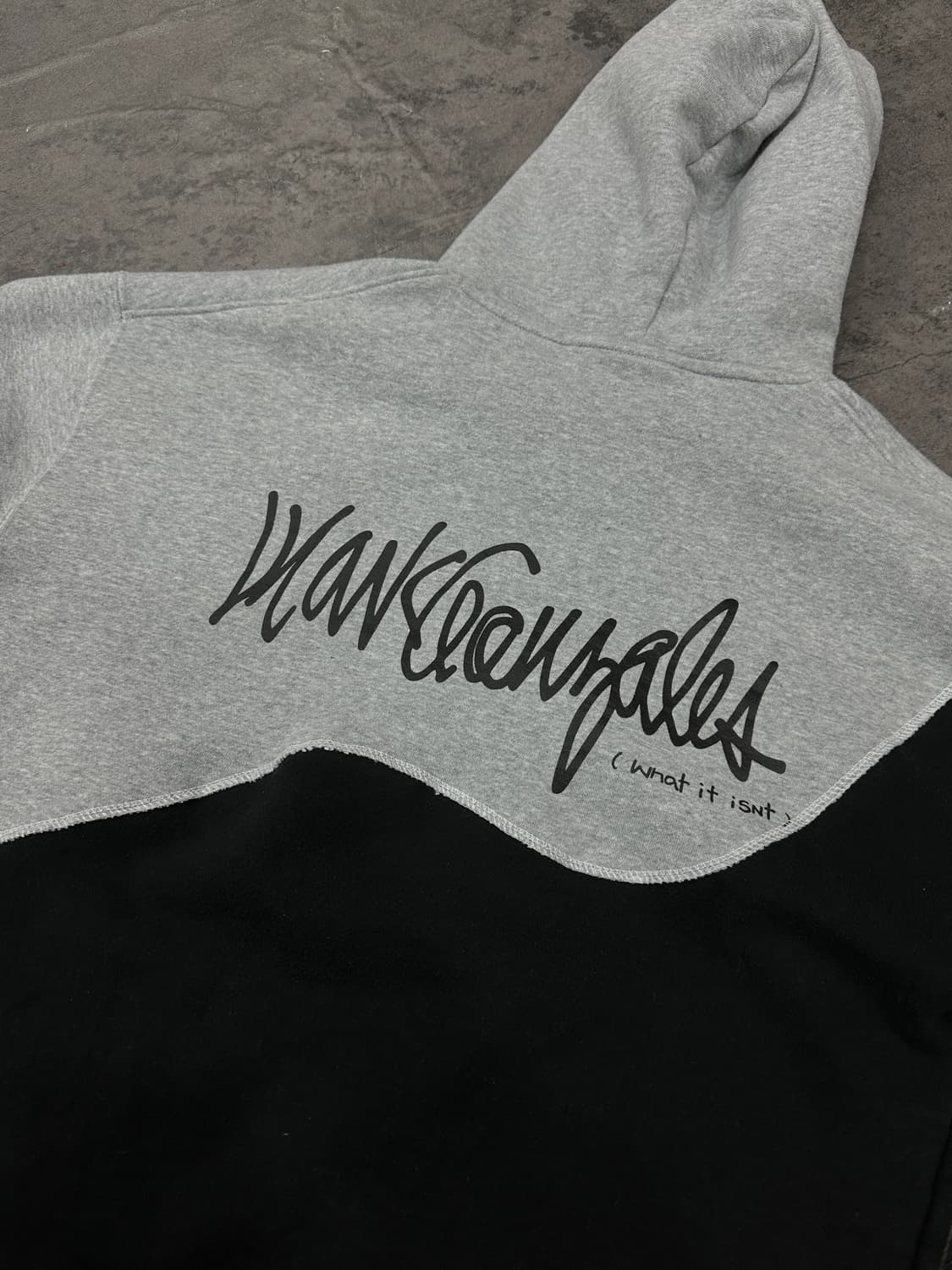 마크곤잘레스 백로고 믹스 커스텀 후드티 상품이미지5