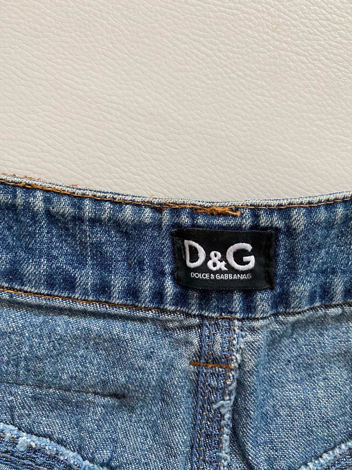 [돌체앤가바나(D&G)] 정품 빈티지 데님 미니스커트 26 상품이미지6