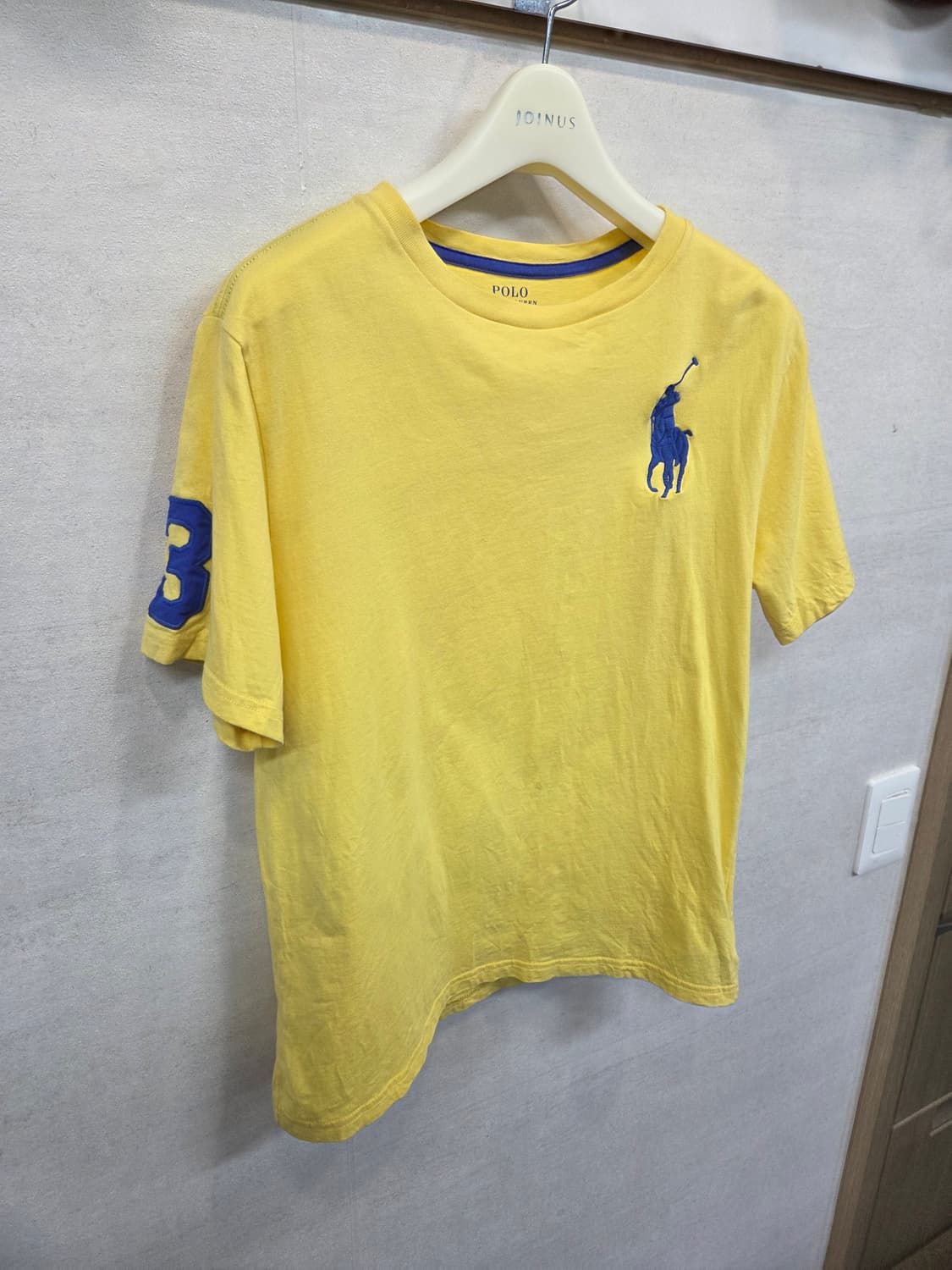 폴로랄프로렌 주니어 빅포니 반팔 노랑 14 16 성인 xs 상품이미지5