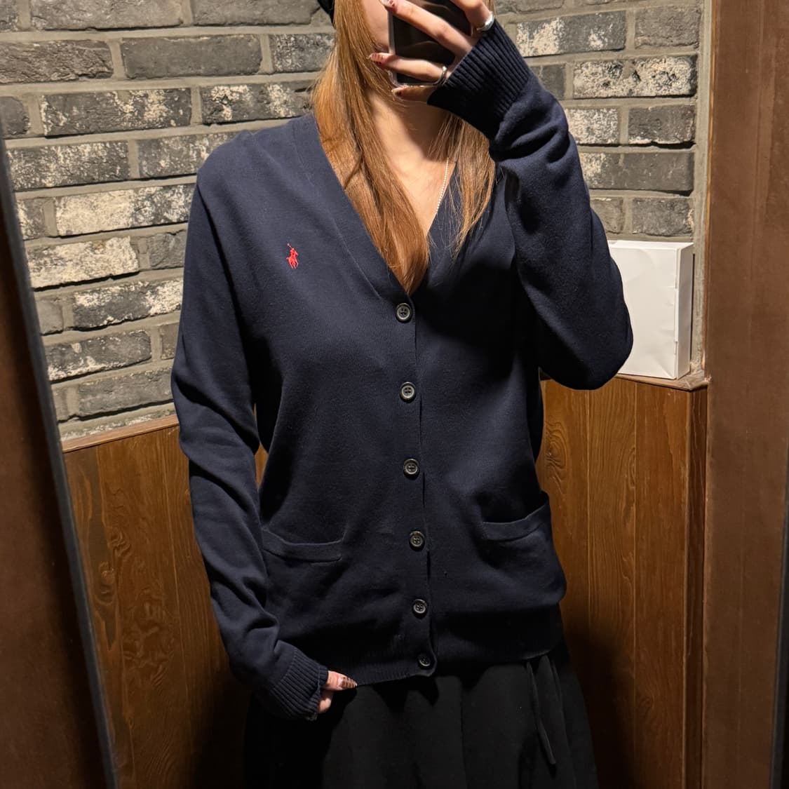 여M) 폴로 랄프로렌 네이비 코튼 가디건 신형 큐알탭 상품이미지9