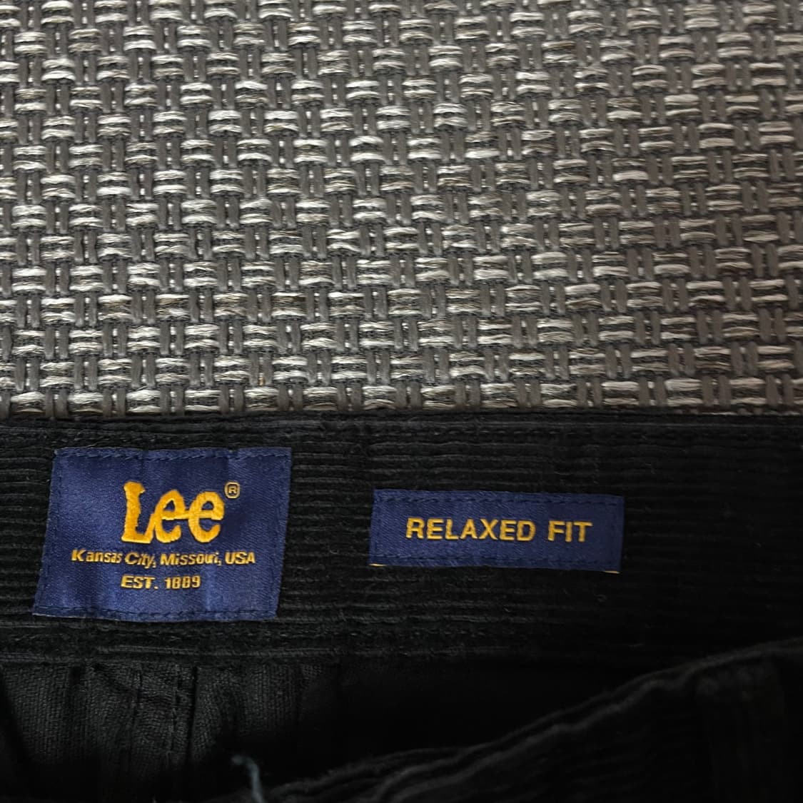 (32) Lee 블랙 골덴 팬츠 릴렉스드 핏 상품이미지7