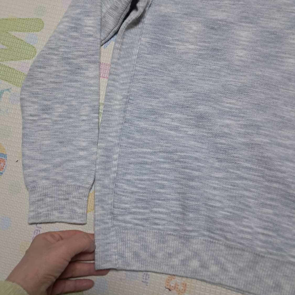 타임옴므 남성 멜란지그레이 니트 95사이즈 상품이미지6