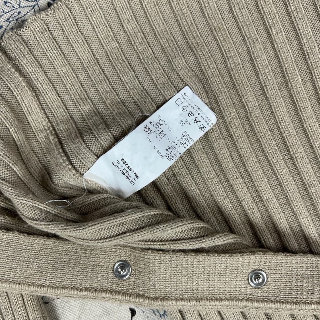 엠포리오 아르마니 엘보 패치 하이넥 가디건 상품이미지6