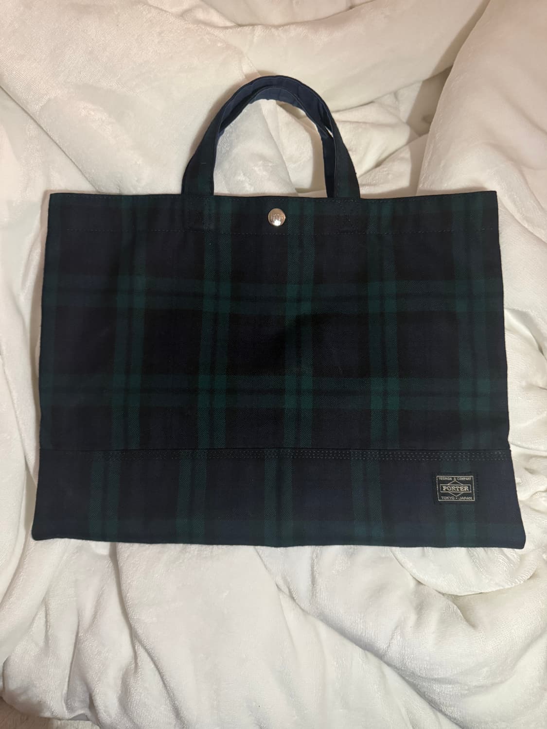 Yoshida Poter 그린 체크백 상품이미지1