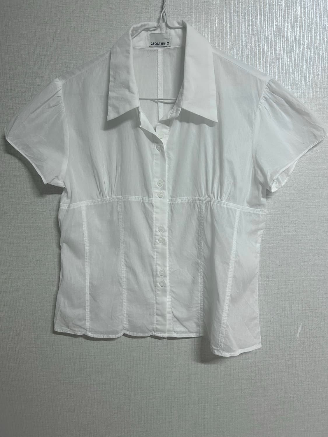 지그재그 여름 카라 블라우스 모리걸 상품이미지4