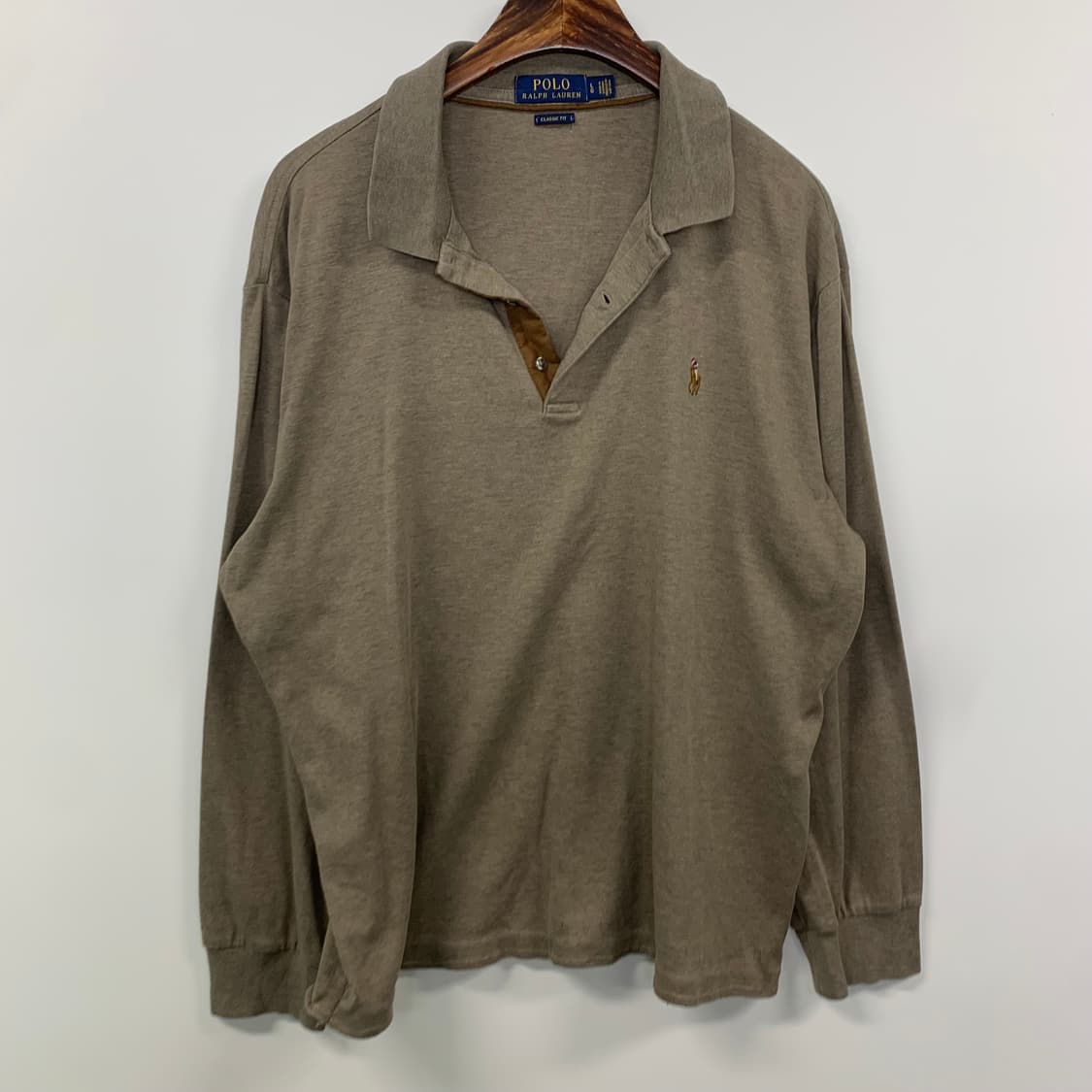 폴로 랄프로렌 신형 브라운 긴팔 카라티 상품이미지2