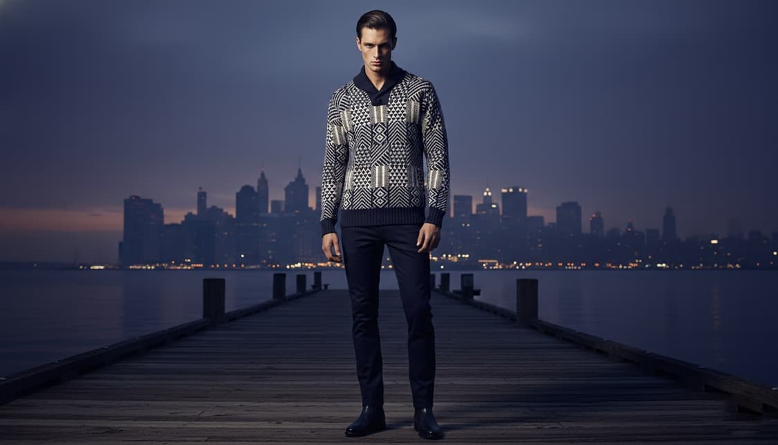 90s 이태리제 GIORGIO 순모 100% 투버튼 카라 니트티 상품이미지1