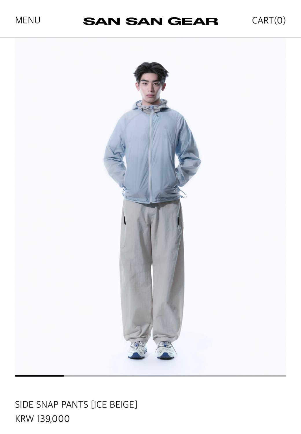 산산기어 Sansangear 사이드스냅팬츠 side snap pants 상품이미지1
