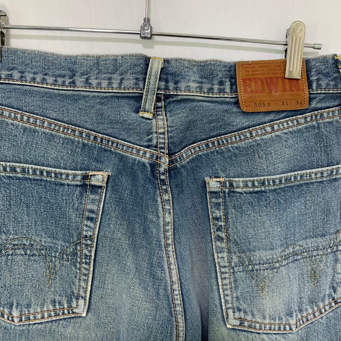 에드윈 30인치 빈티지 워싱 데님 청바지 y2k 상품이미지6