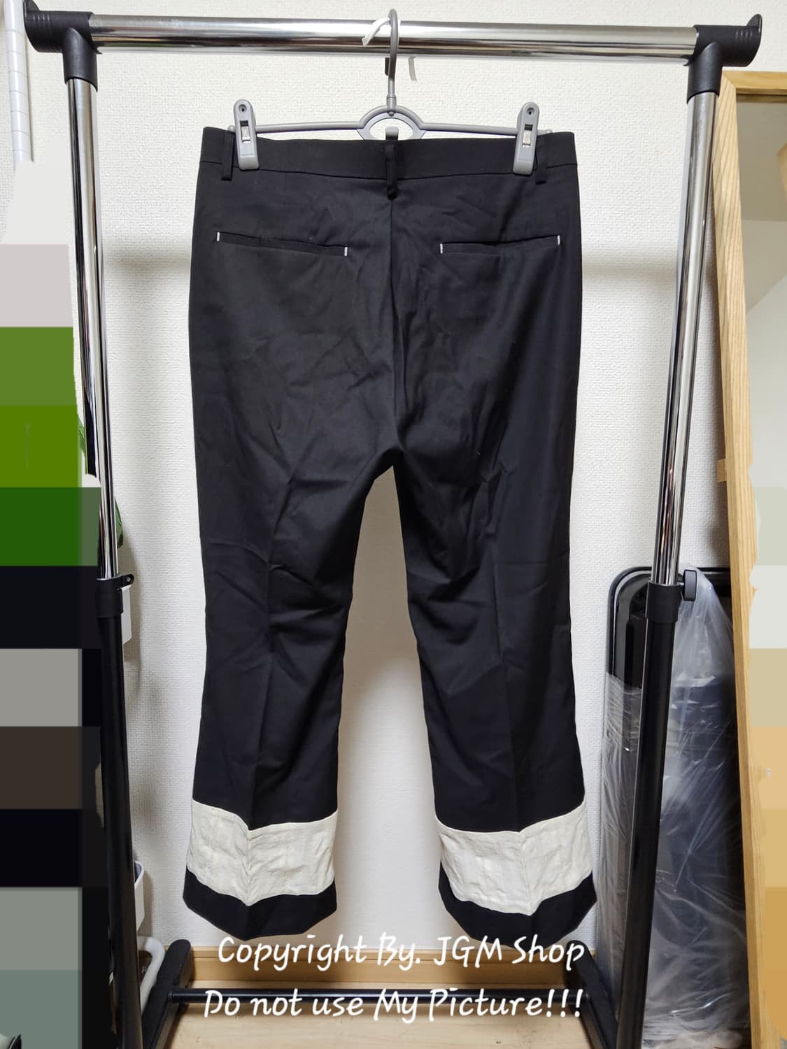 루이르 레이스 블럭 슬랙스 팬츠  / M <택포> 상품이미지3