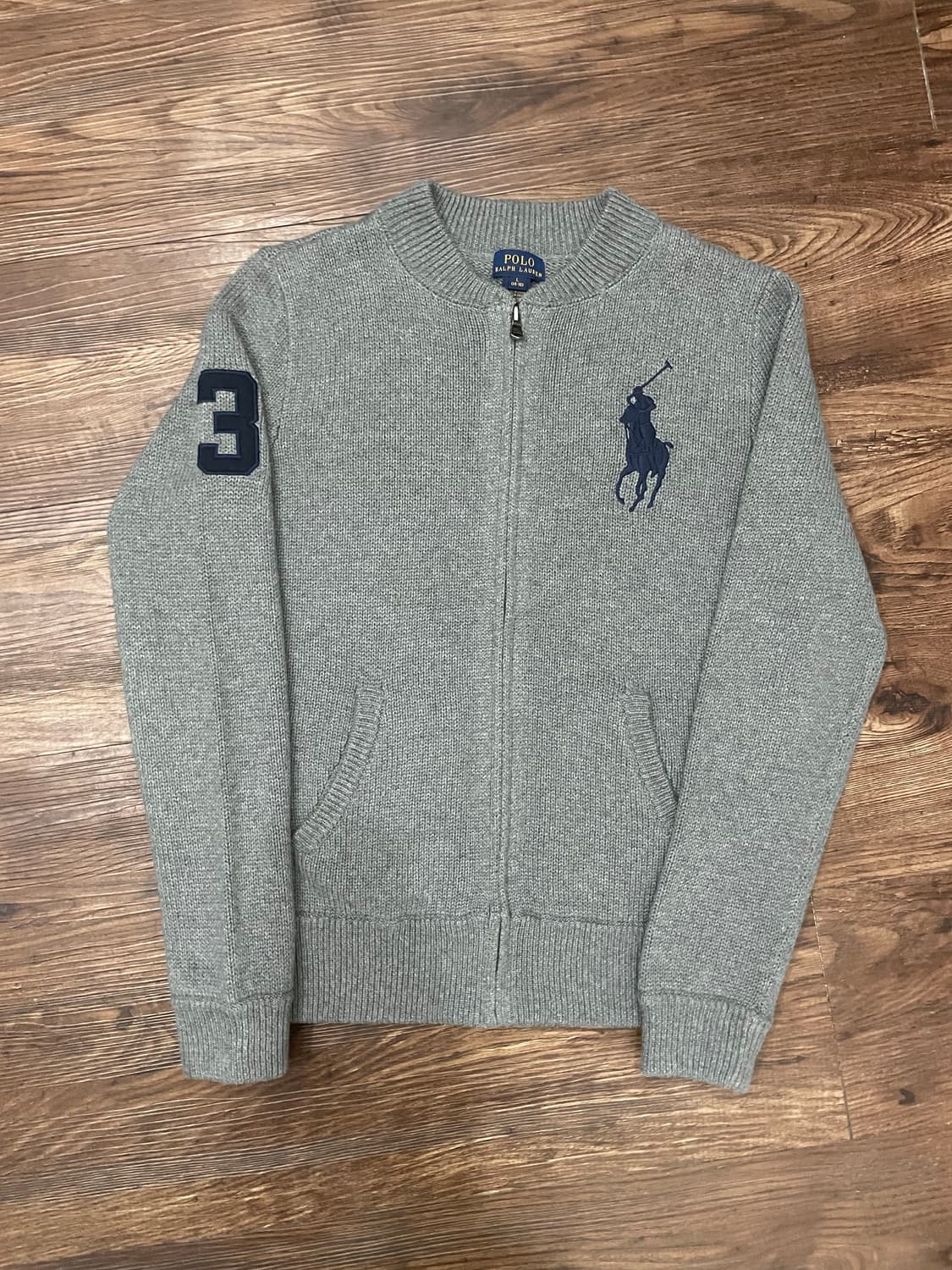 폴로 빅포니 코튼 집업 자켓 그레이 상품이미지3