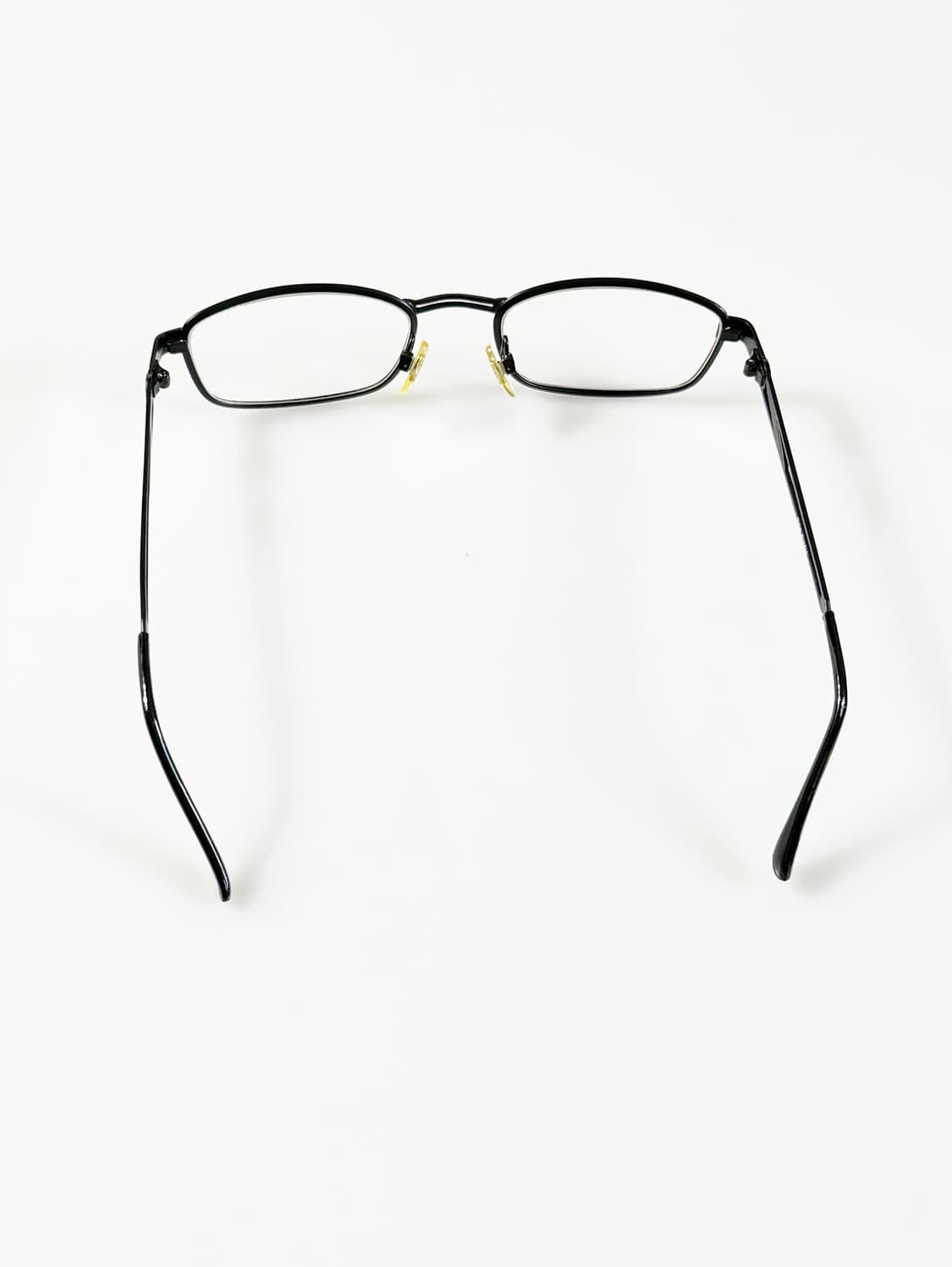 90s STATE 블랙 슬림 스퀘어 메탈 빈티지 안경 상품이미지5