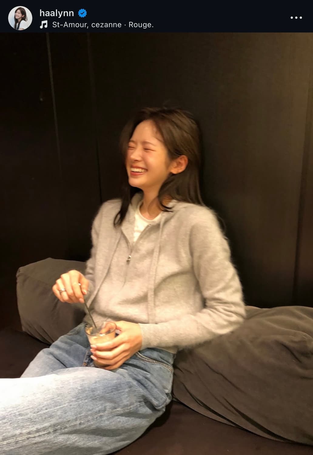 더바넷 퍼지 후드 니트 집업 그레이 상품이미지4