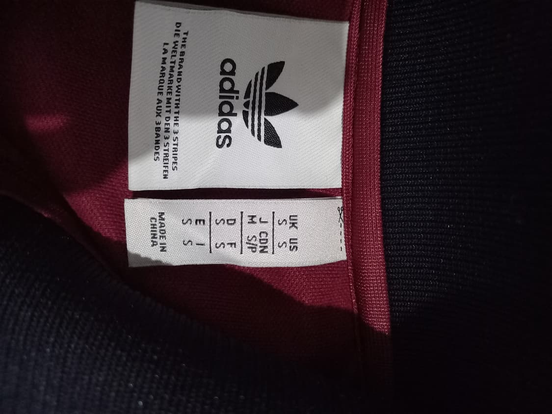 아디다스 희귀 아스날 버건디 트랙탑 저지 져지집업 95/M 상품이미지7