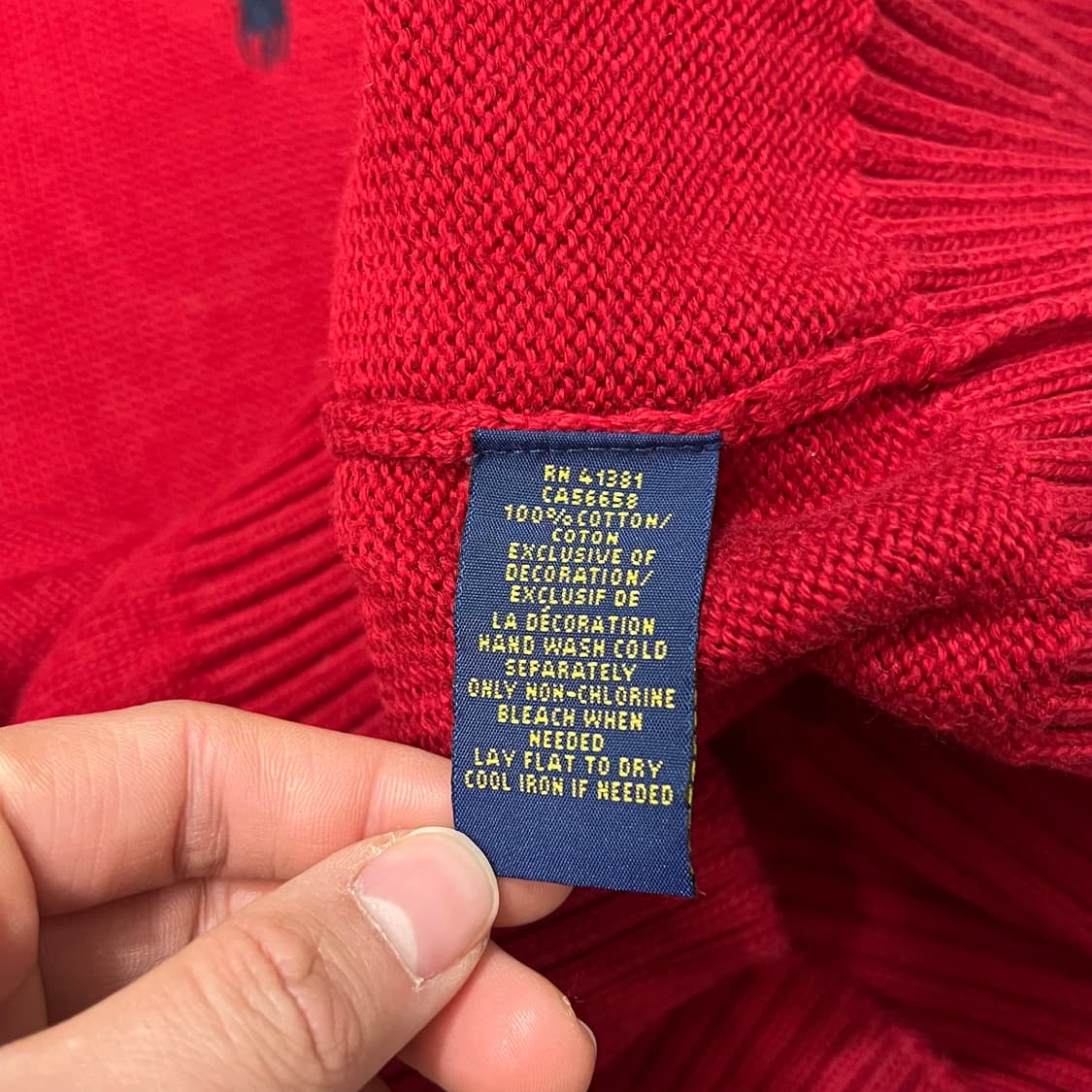 [100] 폴로 랄프로렌 반버튼 니트 상품이미지4